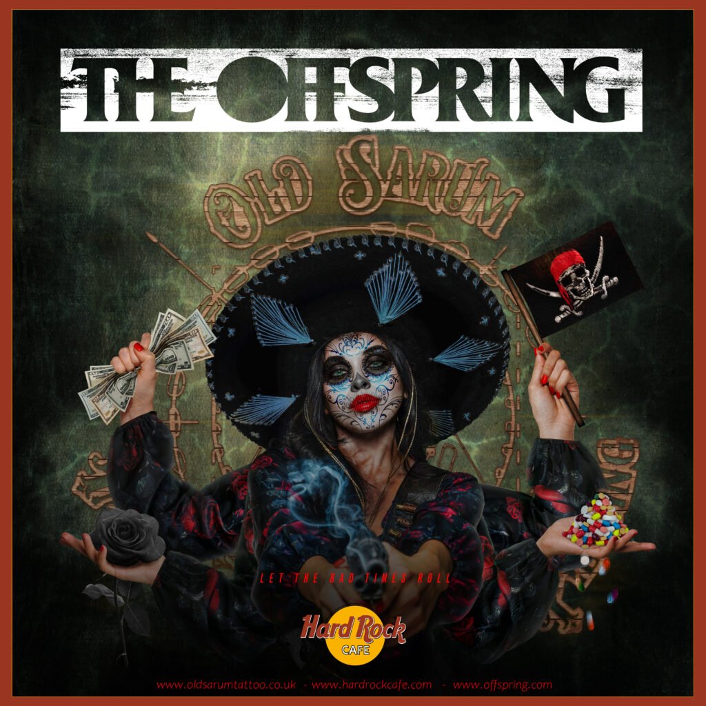 Old Sarum tattoo The Offspring tour Hard Rock Cafe image