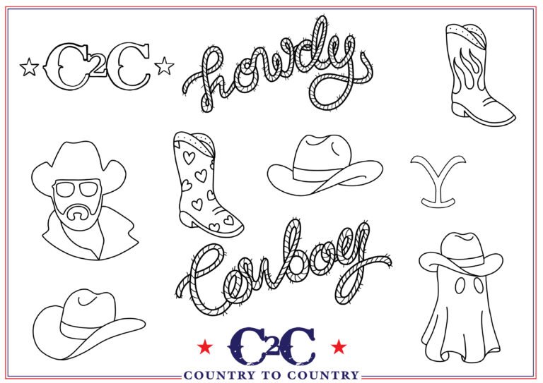 Country to country 2025 old sarum tattoo flash sheet