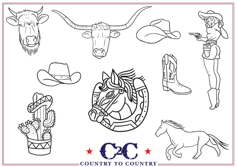 Country to country 2025 old sarum tattoo flash sheet