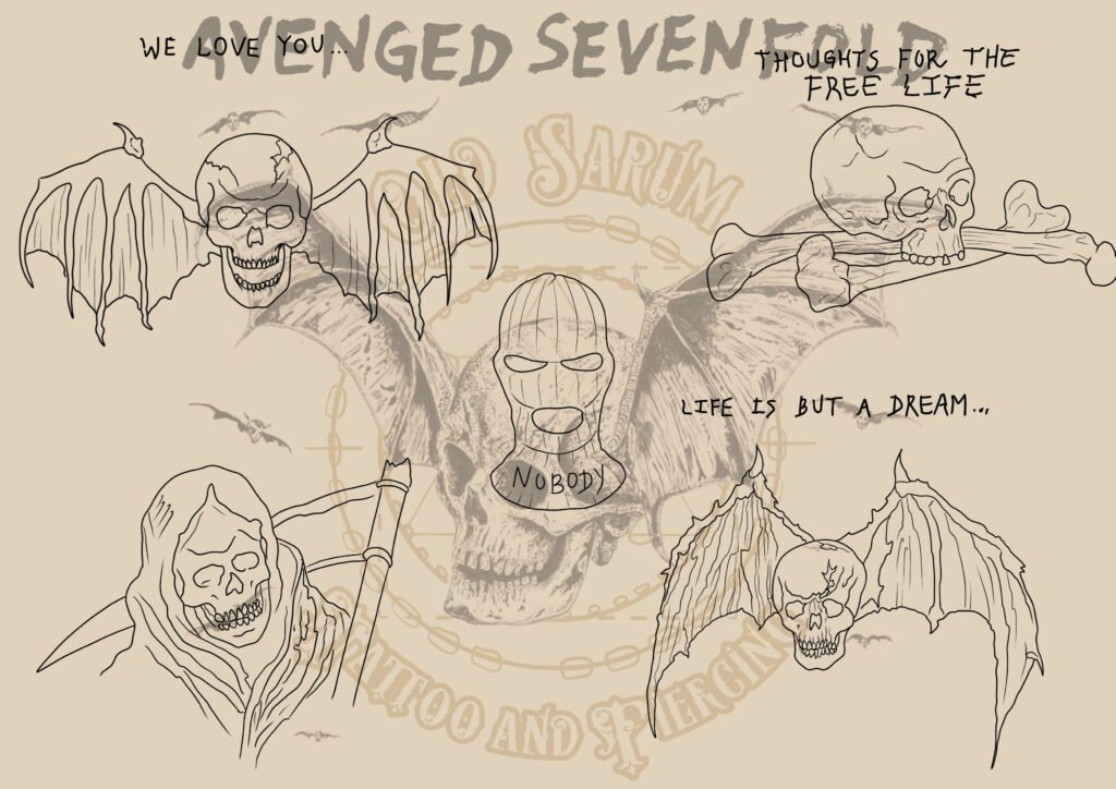 old Sarum Tattoo Avenged sevenfold tattoo flash download festival tattoo
