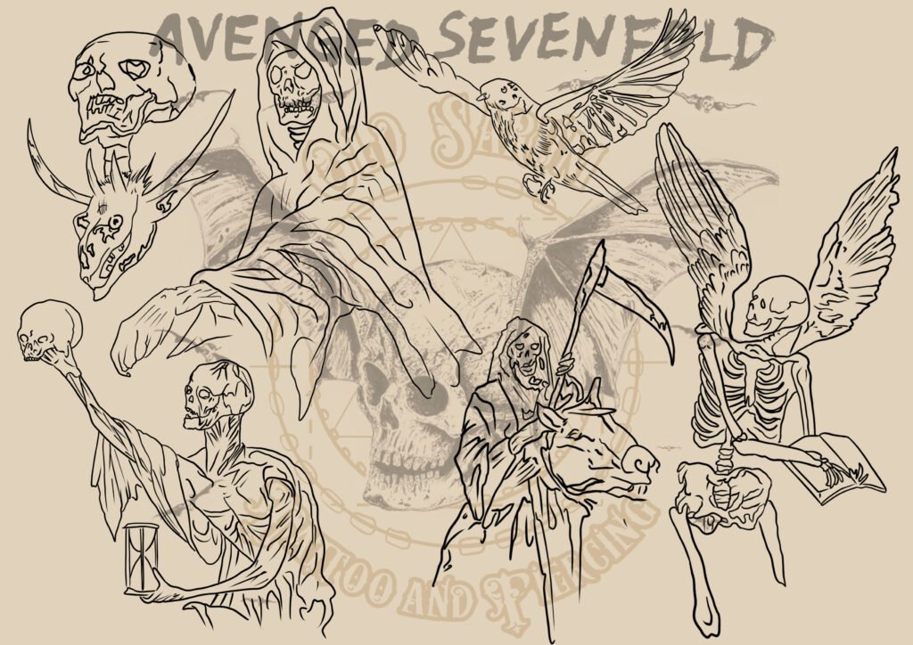 old Sarum Tattoo Avenged sevenfold tattoo flash download festival tattoo