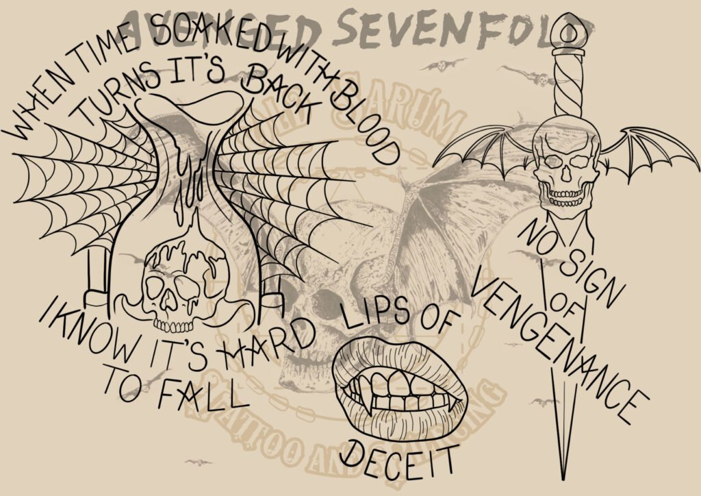 old Sarum Tattoo Avenged sevenfold tattoo flash download festival tattoo