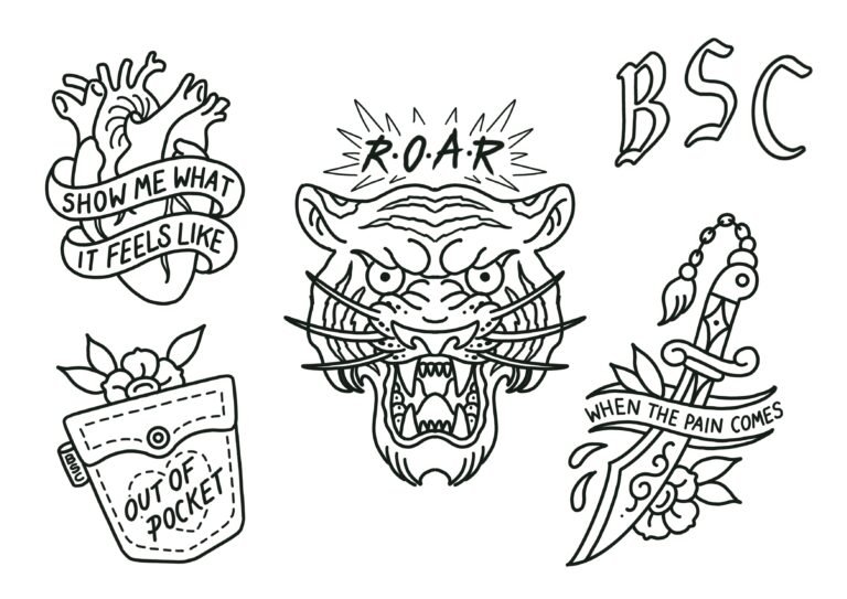 Black Stone Cherry Tattoo Flash Old Sarum Tattoo