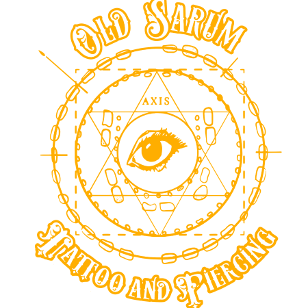 Old Sarum Tattoo Logo in Orange